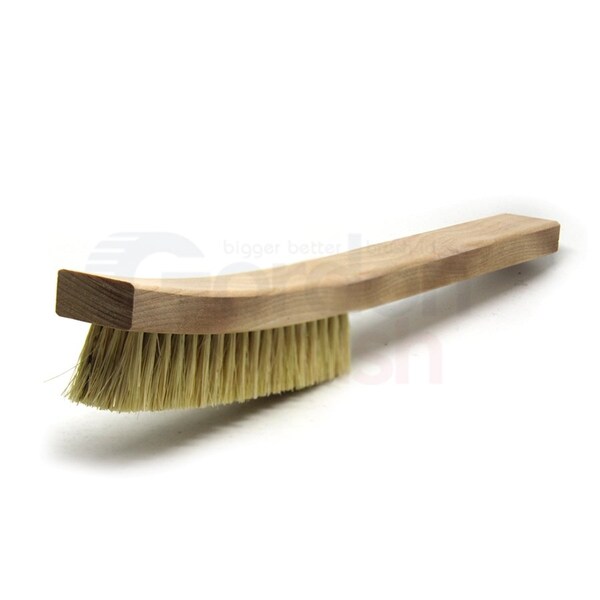 4 X 19 Row Tampico Bristle and Curved Wood Handle Plater's Brush, PK12